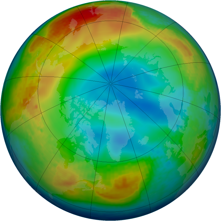 Arctic ozone map for 28 December 2002